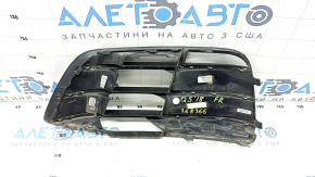 Решетка переднего бампера правая Audi Q5 80A 18-20 без радара с хромом, S-Line, песок