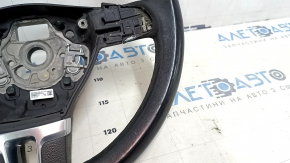 Руль голый VW CC 08-17 кожа черная, царапины, затерт, тычки