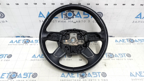 Руль голый Audi A4 B8 13-16 кожа черный, без кнопок, 4 спицы, царапины, потертость, тычки, под химчистку