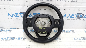 Руль голый Jeep Grand Cherokee WK2 14-21 кожа черная, с накладками, царапины, тычки