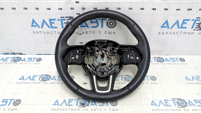 Кермо голе Jeep Compass 17-21 шкіра, чорний, з накладками, з підігрівом, подряпини, під хімчистку, тички