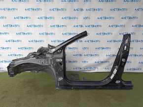 Четверть передняя левая Ford Fusion mk5 13-20 черная отпилена, с центральной стойкой, тычки, крашенная