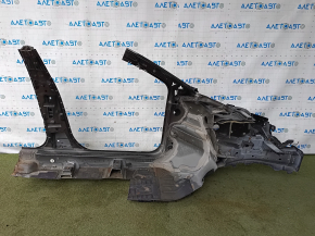Четверть передняя левая Ford Fusion mk5 13-20 черная отпилена, с центральной стойкой, тычки, крашенная