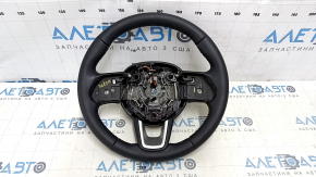 Кермо голе Jeep Compass 17-21 шкіра, чорний, з накладками, з підігрівом, вм'ятини, подряпини