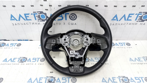 Руль голый Subaru Forester 19-23 SK кожа черный, с задней накладкой, царапины
