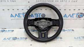 Руль голый Dodge Journey 11-15 резина черная, без кнопок, с накладками, под химчистку, царапины, потерт