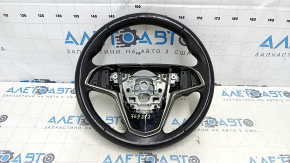 Кермо голе Cadillac ATS 13- шкіра чорна, без кнопок, потертості, подряпини, під чистку