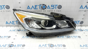 Фара передня права гола Honda Accord 17 рест, hybrid, галоген під ДХО, пісок, під полірування, не працює LED ДХО