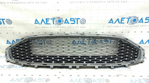 Решетка радиатора grill в сборе с обрамлением Ford Fusion mk5 19-20 хром, titanium, песок, тычки