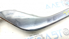 Молдинг переднего бампера левый Ford Fusion mk5 19-20 хром, песок