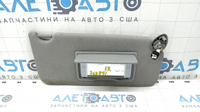 Козирок правий Honda Accord 13-17 сірий, з підсвічуванням, без гачка, під хімчистку, іржа