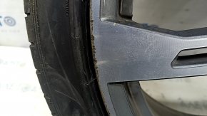Комплект дисков с резиной R21 255/40 8,5J ET:34 Audi Q5 80A 18-24 стиль 42V, Pirelli P Zero, 4.5мм, бордюрка, шишка,