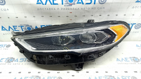 Фара передня ліва в зборі Ford Fusion mk5 17-20 LED, з DRL, з блоком, пісок, подряпини