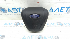 Подушка безопасности airbag в руль водительская Ford Fusion mk5 17-20 черная, ржавый пиропатрон