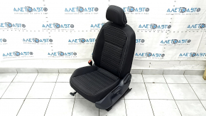 Водійське сидіння VW Tiguan 22-24 без airbag, механічне, підігрів, тканина чорна, біла строчка, під чистку
