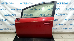Дверь в сборе передняя левая Toyota Prius 30 14-15 keyless, красный 3R3, тычка, царапины
