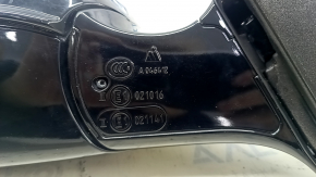 Зеркало боковое левое в сборе BMW 5 F10 14-16 9 пинов, поворотник, подогрев, BSM, камера, белое, царапины, потертость, песок