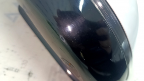 Зеркало боковое левое в сборе BMW 5 F10 14-16 9 пинов, поворотник, подогрев, BSM, камера, белое, царапины, потертость, песок