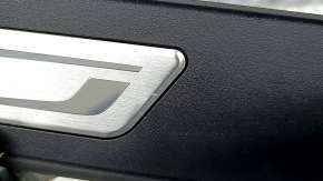 Накладка порога зовнішня ззаду ліва BMW 5 F10 11-16 чорна з хром, підсвічування, пошкодження водою, робоча