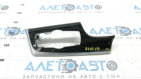 Накладка передньої панелі ліва BMW 5 F10 11-16 під дерево антрацит, хром