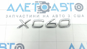 Емблема напис XC60 двері багажника Volvo XC60 18-26 хром