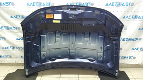 Капот голый Mitsubishi Outlander 14-22 синий D14, сталь, сколы, песок