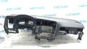 Торпедо передняя панель с AIRBAG Mitsubishi Outlander 14-22 черная, ржавый пиропатрон