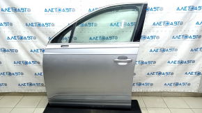 Двері в зборі передня ліва Audi Q7 16-19 алюміній, keyless, срібло LZ7G, подряпини на накладці