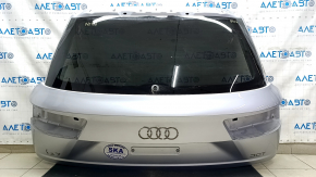 Дверь багажника голая со стеклом Audi Q7 16-19 алюминий, серебро LZ7G