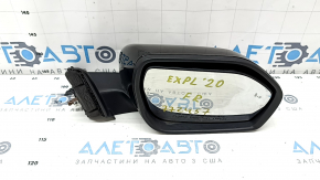 Дзеркало бічне праве Ford Explorer 20-24 13+2 пінів, поворотник, підігрів, пам'ять, камера, BSM, чорний глянець