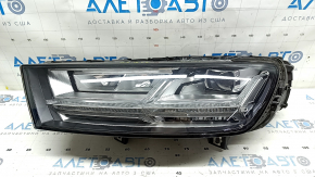 Фара передня ліва в зборі Audi Q7 16-19 LED, вигоряння лід