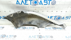 Губа переднего бампера левая Audi Q7 16-19 серебро, песок, царапина