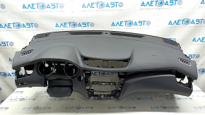Торпедо передня панель з AIRBAG Nissan Rogue Sport 17-19 чорна, з накладками, іржавий піропатрон, подряпини