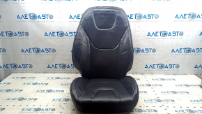 Обшивка пасажирського сидіння Ford Fusion mk5 17-20 titanium, шкіра чорна
