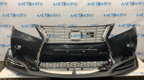 Бампер передний в сборе Lexus RX350 RX450h 13-15 рест под омыватель, 17 позиций
