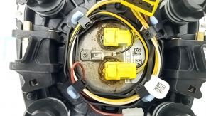 Подушка безопасности airbag в руль водительская Volvo XC40 19-24 черная, ржавый пиропатрон, царапина