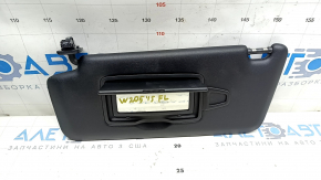 Козырек левый Mercedes C-class W205 15-21 черный, без крючка
