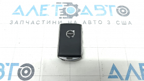 Ключ Volvo XC40 19-26 keyless, 4 кнопки, шкіра чорна з хром, поліз хром, подряпини