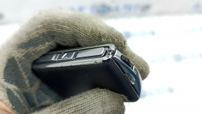 Ключ Volvo XC40 19-26 keyless, 4 кнопки, кожа черная с хром, полез хром, царапины