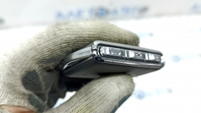 Ключ Volvo XC40 19-26 keyless, 4 кнопки, кожа черная с хром, полез хром, царапины