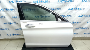 Двері в зборі передня права Mercedes C-class W205 15-18 алюміній, білий 149, keyless
