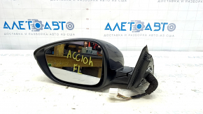 Зеркало боковое левое в сборе Honda Accord 18-22 8 пинов BSM, подогрев, поворотник, графит, песок