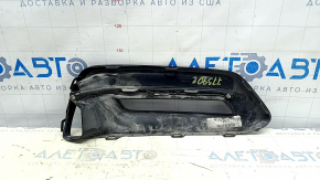 Решетка бампера левая Honda Accord 18-20 hybrid, под птф, черный глянец, хром, песок