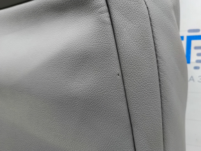 Обшивка водительского сиденья Honda Accord 18-22 кожа серая, с подогревом, под вентиляцию, контакт с водой, под химчистку, надорвана