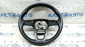 Кермо голе Audi Q5 80A 18-20 шкіра, сірий, без кнопок і пелюсток, з підігрівом, подряпини, тички