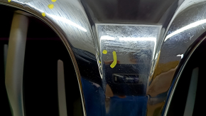 Решетка радиатора grill в сборе BMW X5 G05 19-25 с жалюзи дефлектором радиатора 3.0T с моторчиком, X-LINE, под камеру 360, хром, песок, вздулся хром
