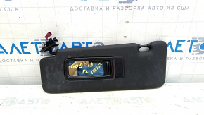 Козырек левый BMW X5 G05 19-23 черный, без крючка, под чистку