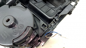 Бокс карман центральной консоли с подстаканниками BMW X5 G05 19-26 под беспроводную зарядку, накладка Fineline Stripe, царапины, сломаны крепления подстаканника
