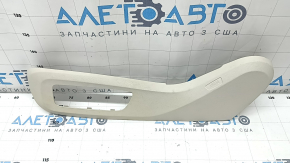 Накладка управления водительским сидением BMW X5 G05 19-22 Elfenbein-Weiss, под чистку