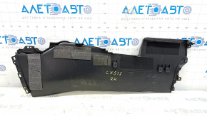 Накладка центральной консоли правая Mazda CX-5 17-25 черная, без каркаса и подлокотника